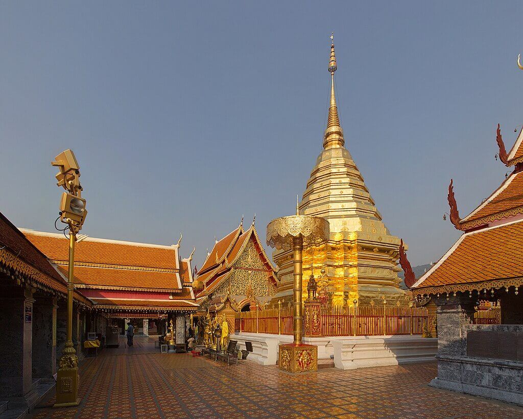 Things to do in Thailand: Golden stupa at Wat Phra That Doi Suthep, Chiang Mai