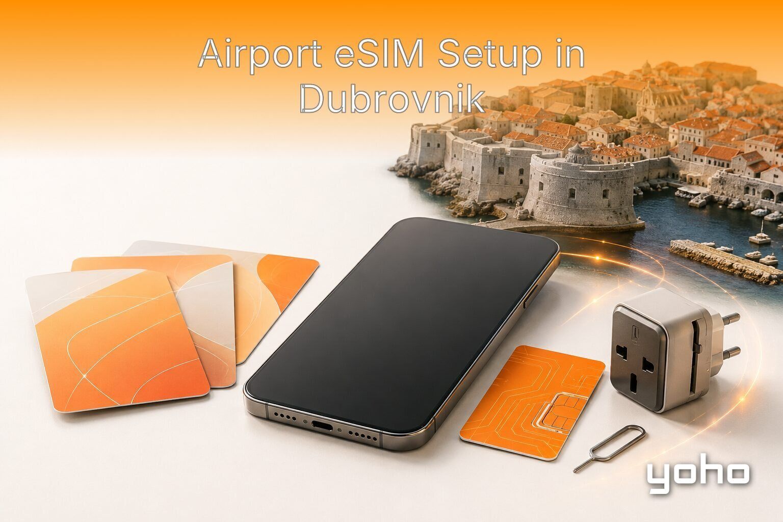 두브로브니크 공항 eSIM 설정