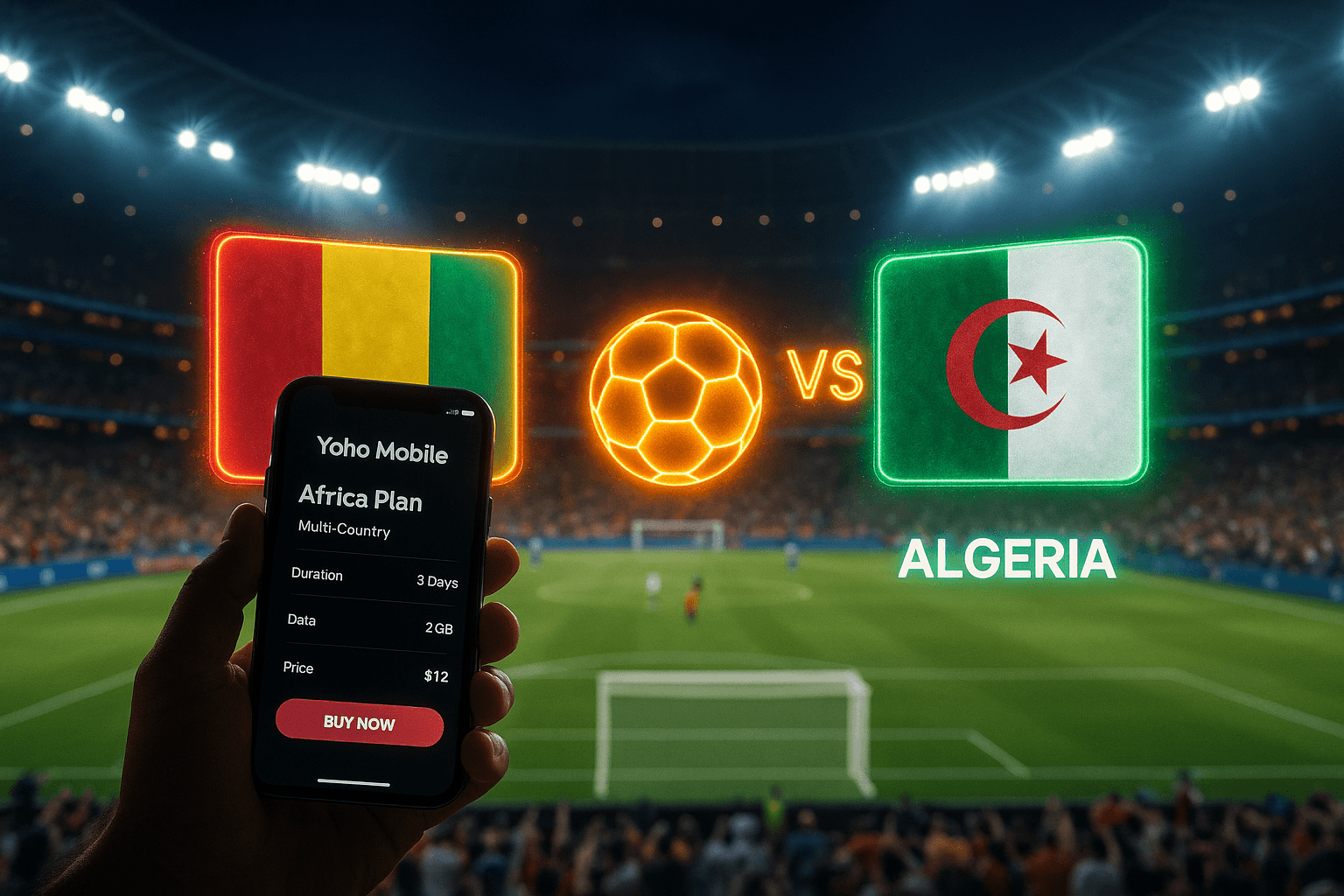 Guinea vs Algeria: Get Your eSIM for Guinea & Algeria | Yoho Mobile