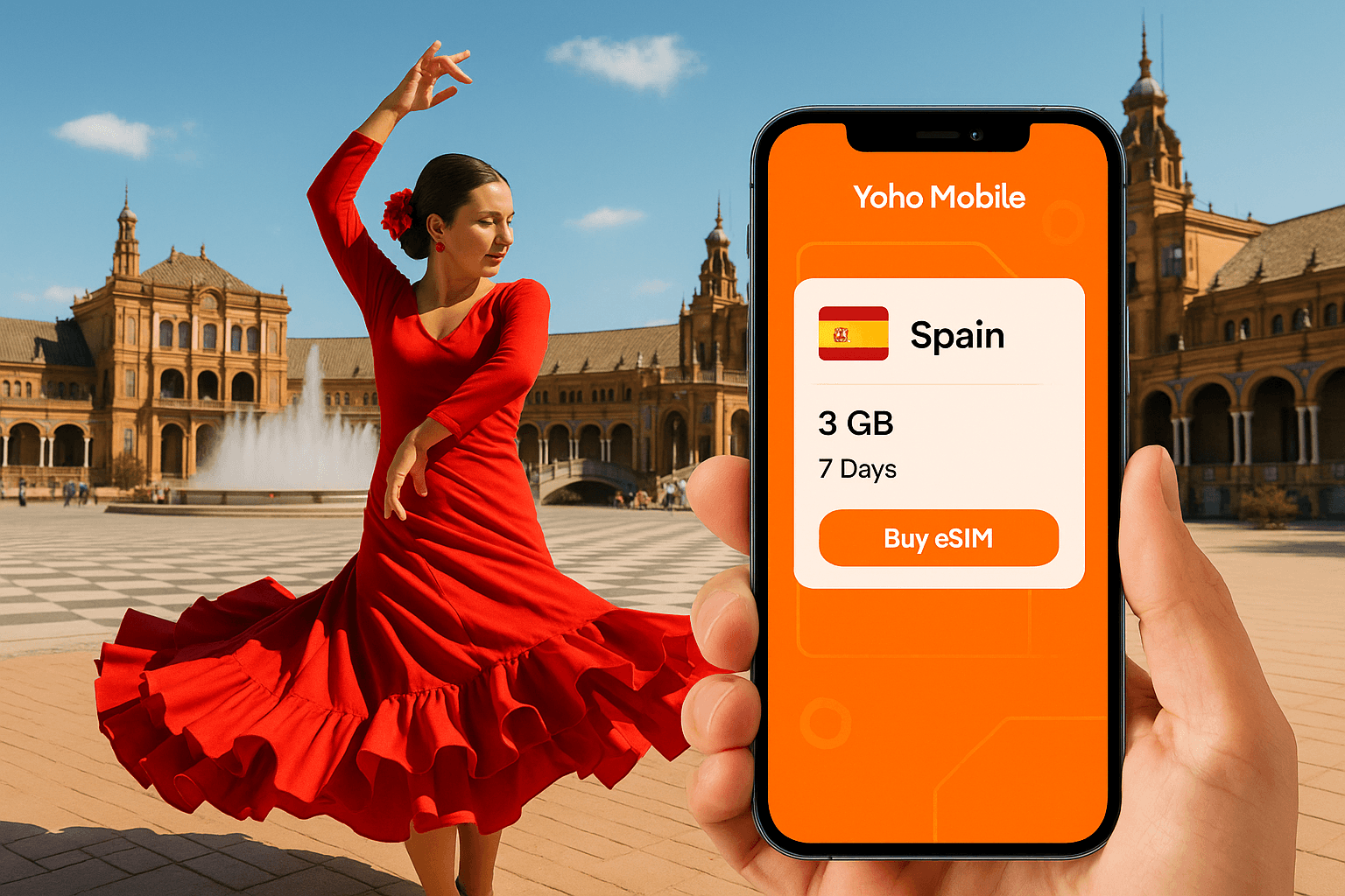 eSIM for Seville: Stay Connected in Spain with Yoho Mobile