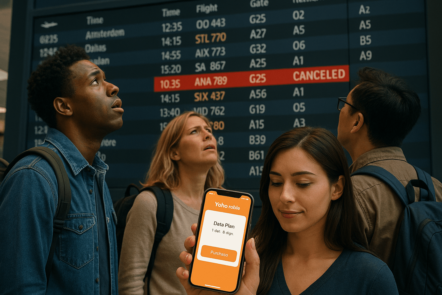 Flight Canceled? Guide to Rebooking & Staying Online Without Airport WiFi