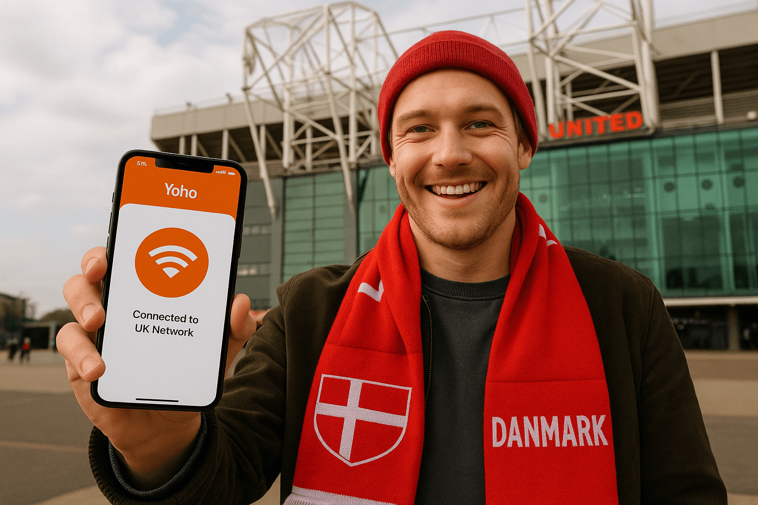 Denmark to Manchester Fan Guide: UK Travel eSIM for the Match