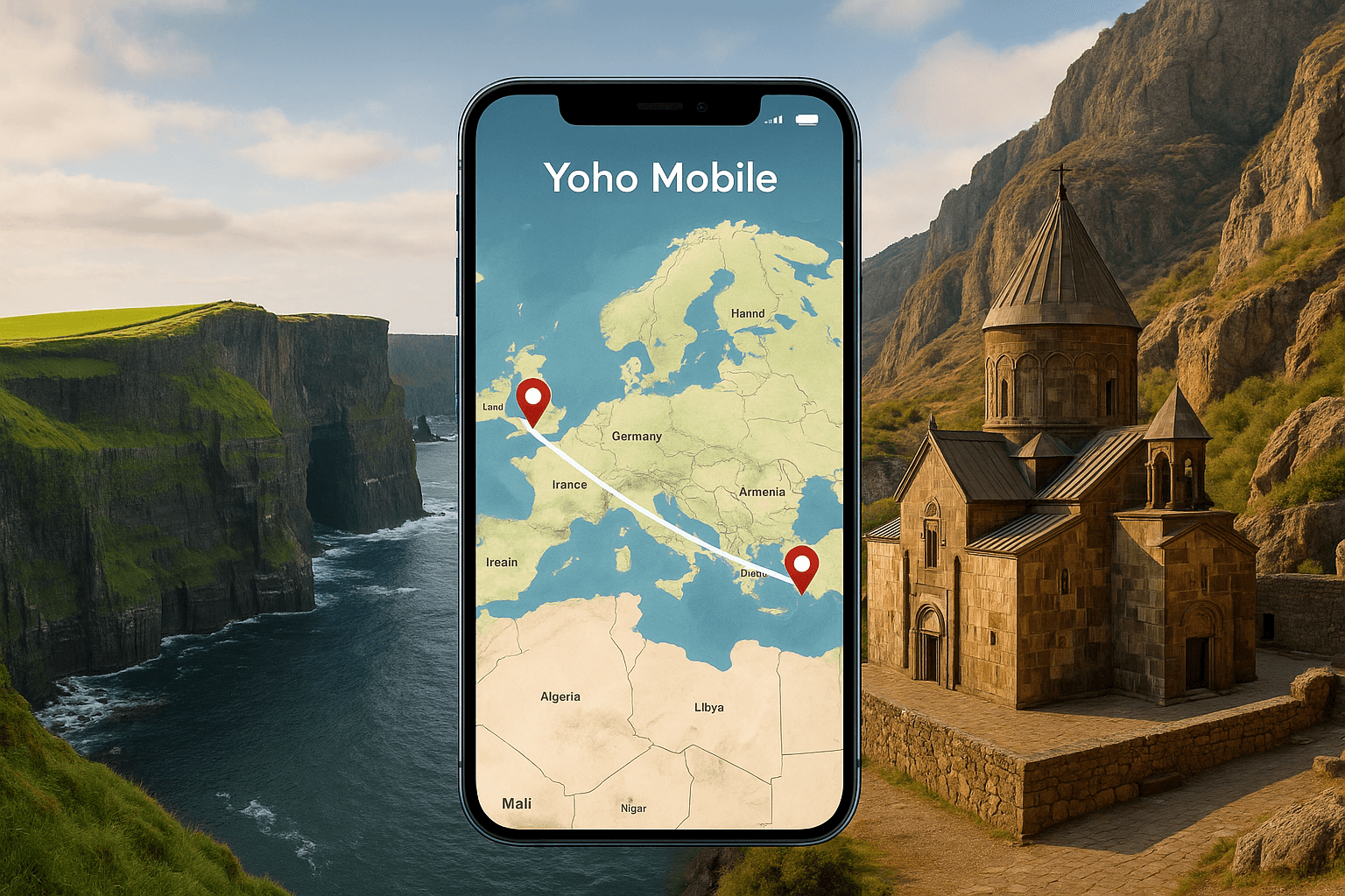 eSIM for Ireland & Armenia | One Europe eSIM for Seamless Travel