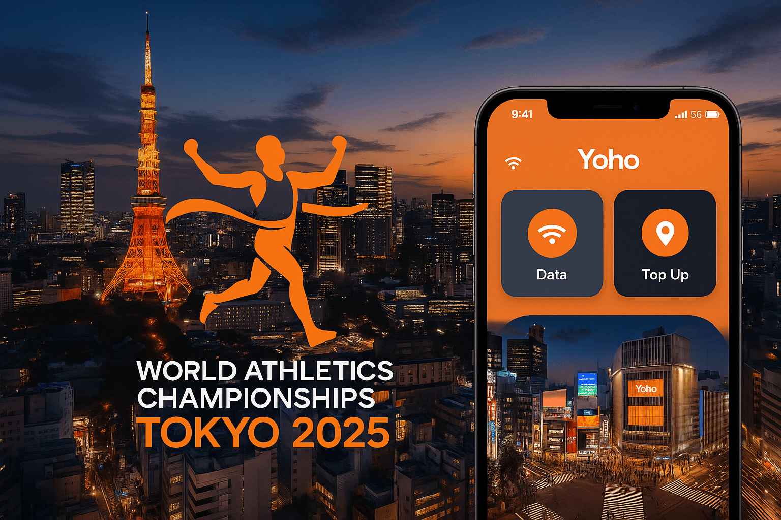 Best eSIM for World Athletics Championships Tokyo 2025 | Yoho
