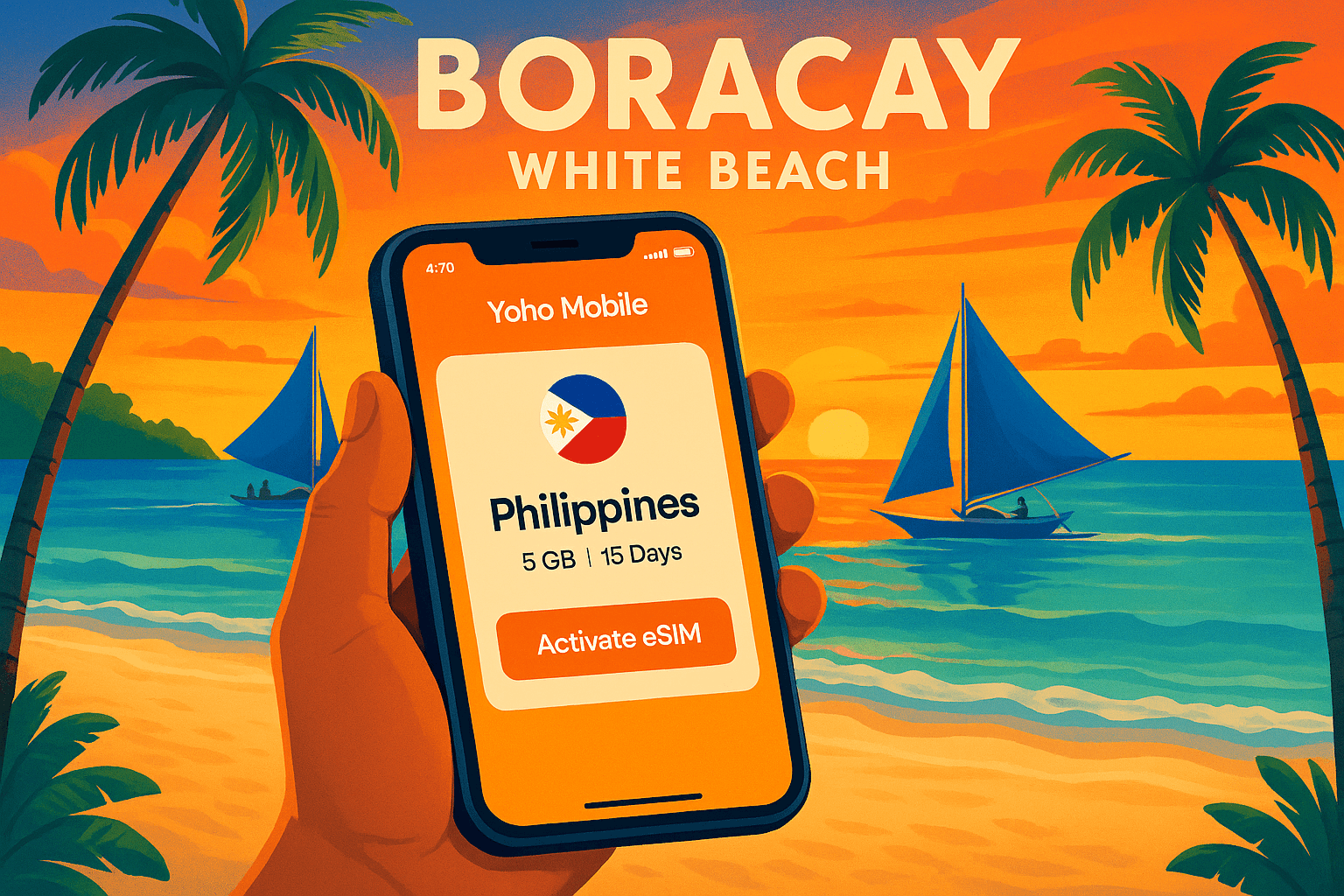 Best eSIM for Boracay, Philippines (2026) | Yoho Mobile Data