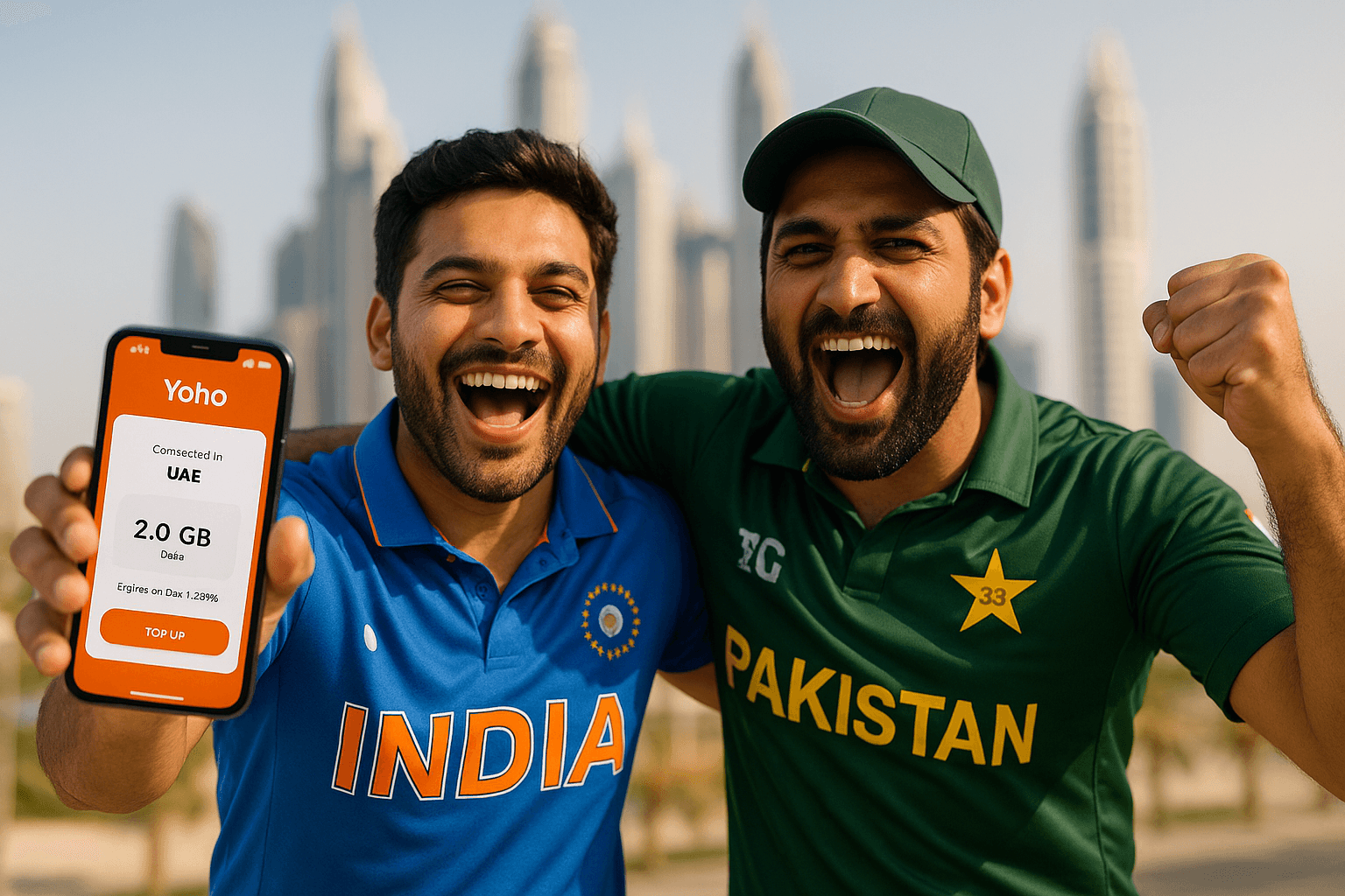 eSIM for IND vs PAK Cricket Match in Dubai 2025 | Yoho Mobile