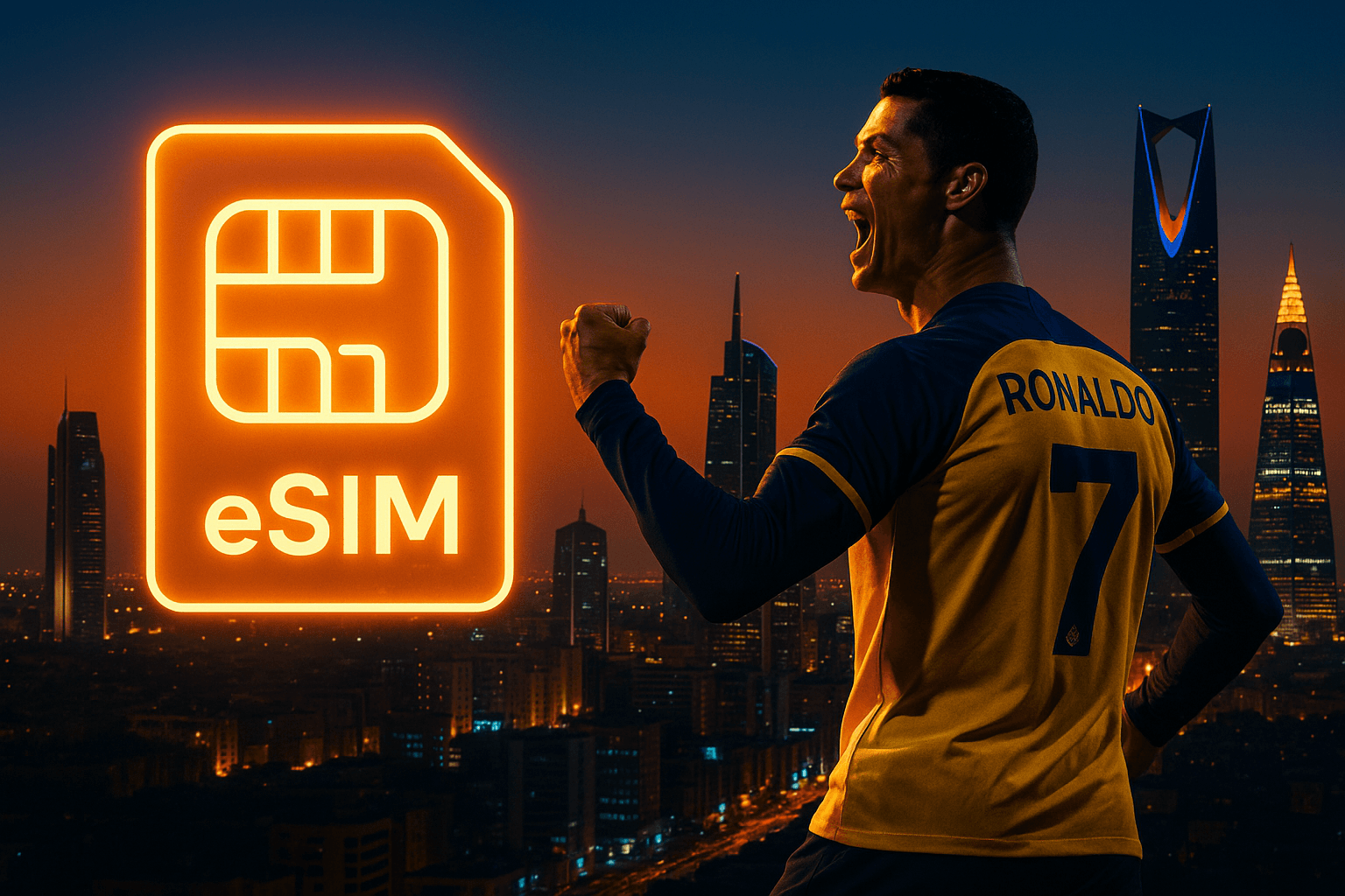 eSIM for Saudi Arabia: See Ronaldo in Riyadh with Yoho Mobile
