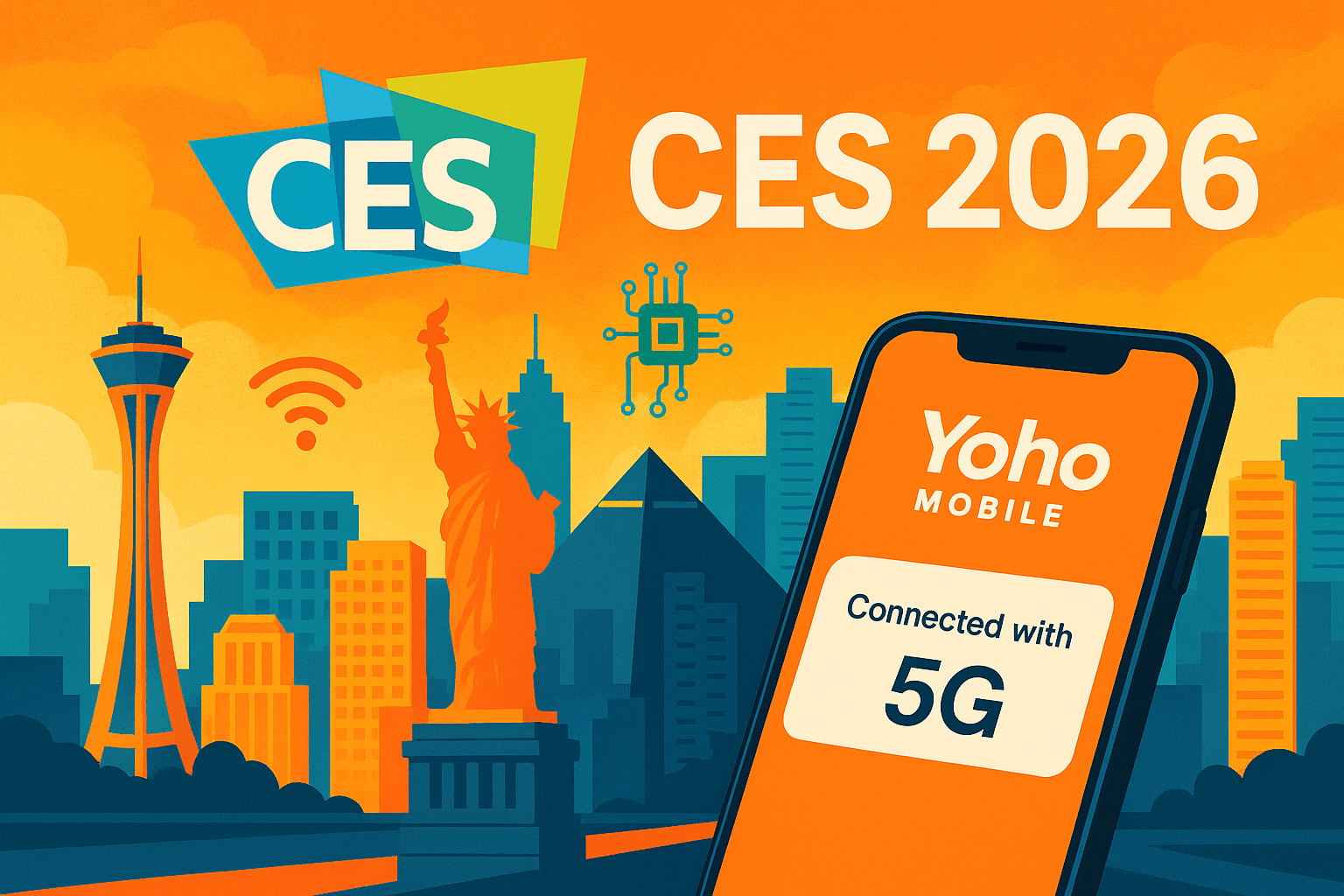 eSIM for CES 2026: Stay Connected in Las Vegas | Yoho Mobile