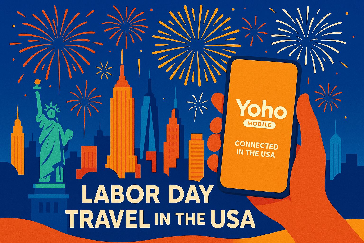 Best USA eSIM for Labor Day 2025 | Instant Data for Your Holiday