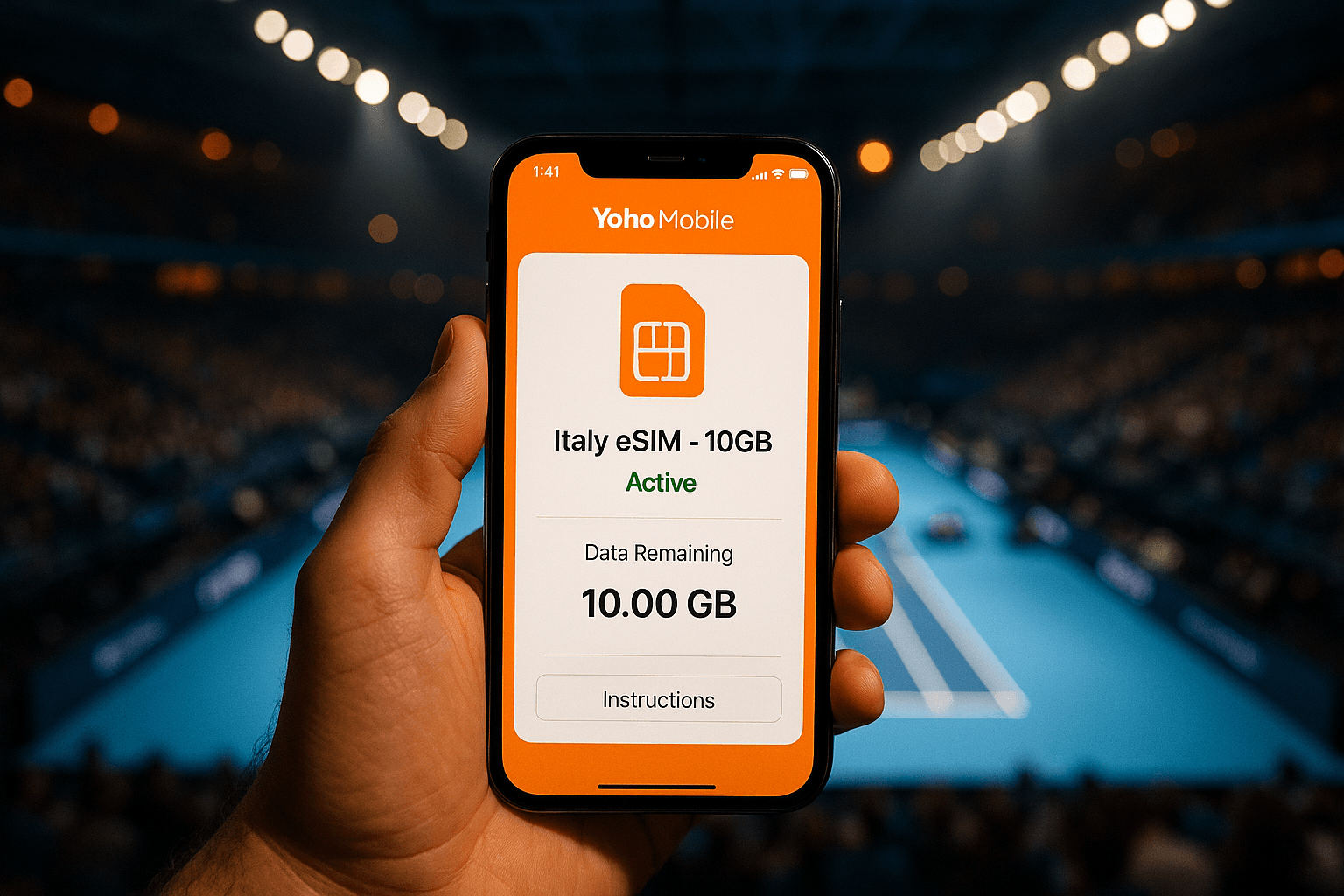 eSIM for ATP Finals Turin 2025 | Stay Connected with Yoho