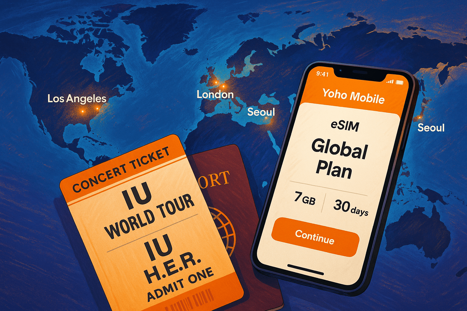 IU World Tour eSIM: Stay Connected in Every City | Yoho Mobile