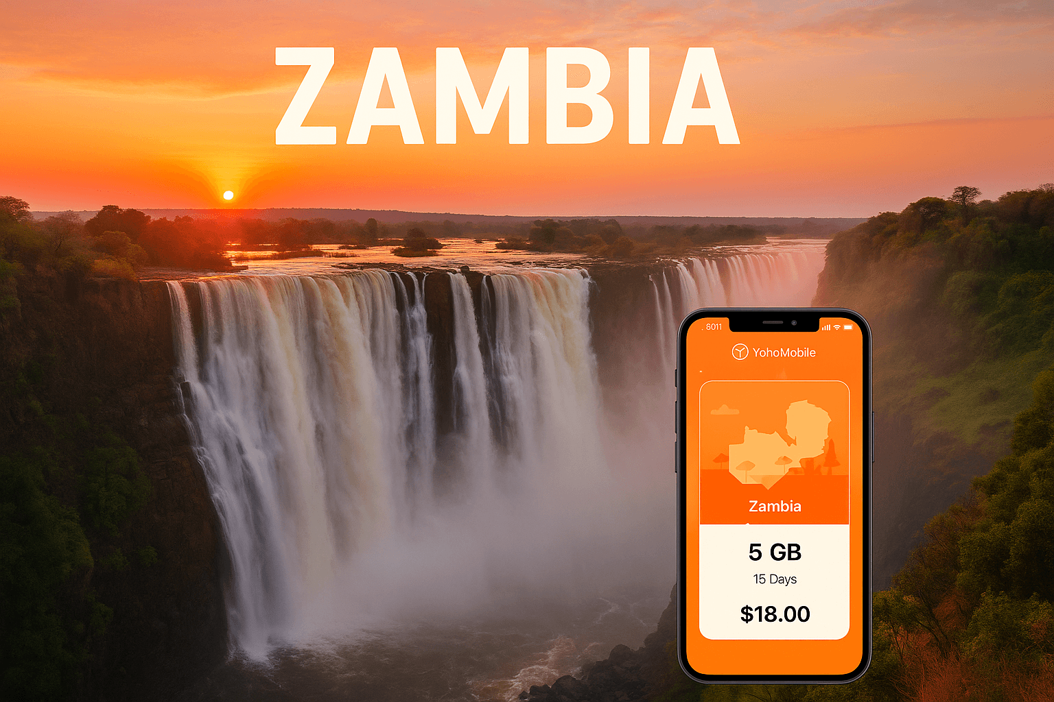 eSIM for Zambia: Stay Connected with Yoho Mobile's Data Plans