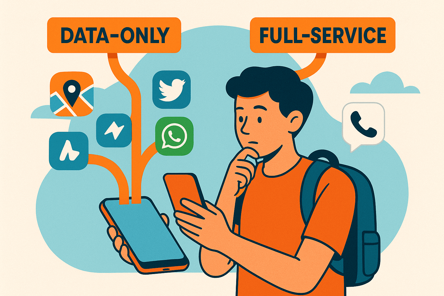Data-Only eSIM vs. Full Service: Which Is Best for Travel in 2025?