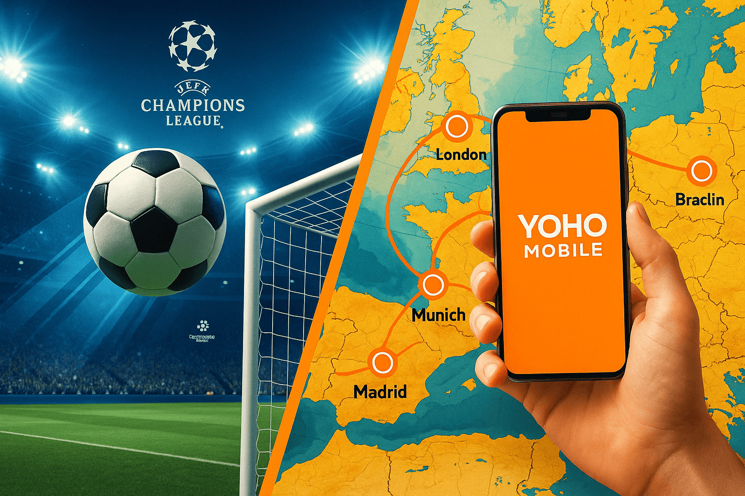 Champions League Fan Guide: Best Europe eSIM Data Plans 2025
