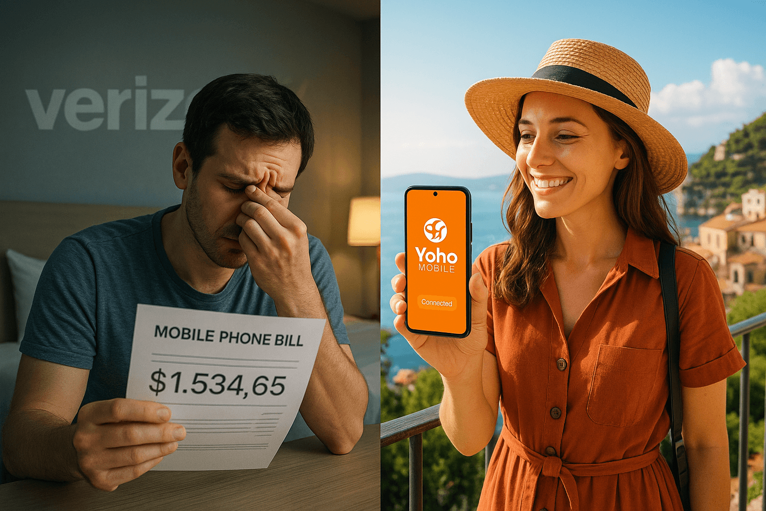 Yoho Mobile eSIM vs. Verizon TravelPass: 2025 Cost Analysis