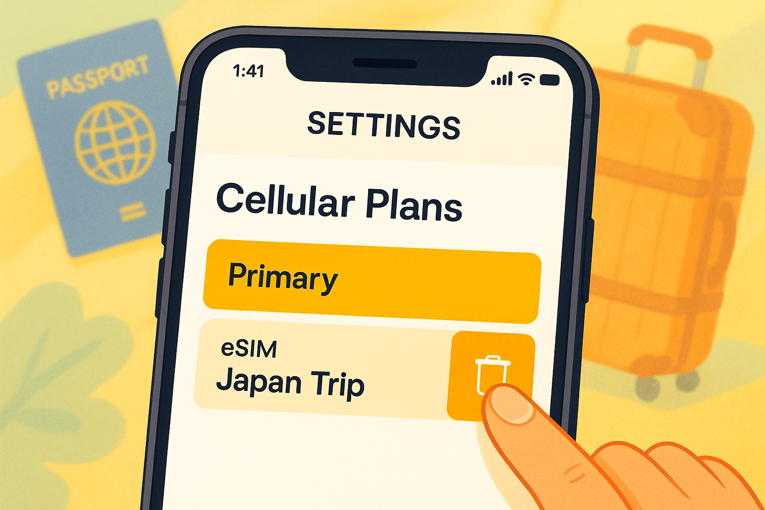 How to Safely Delete Used Travel eSIMs After Your Trip | Yoho