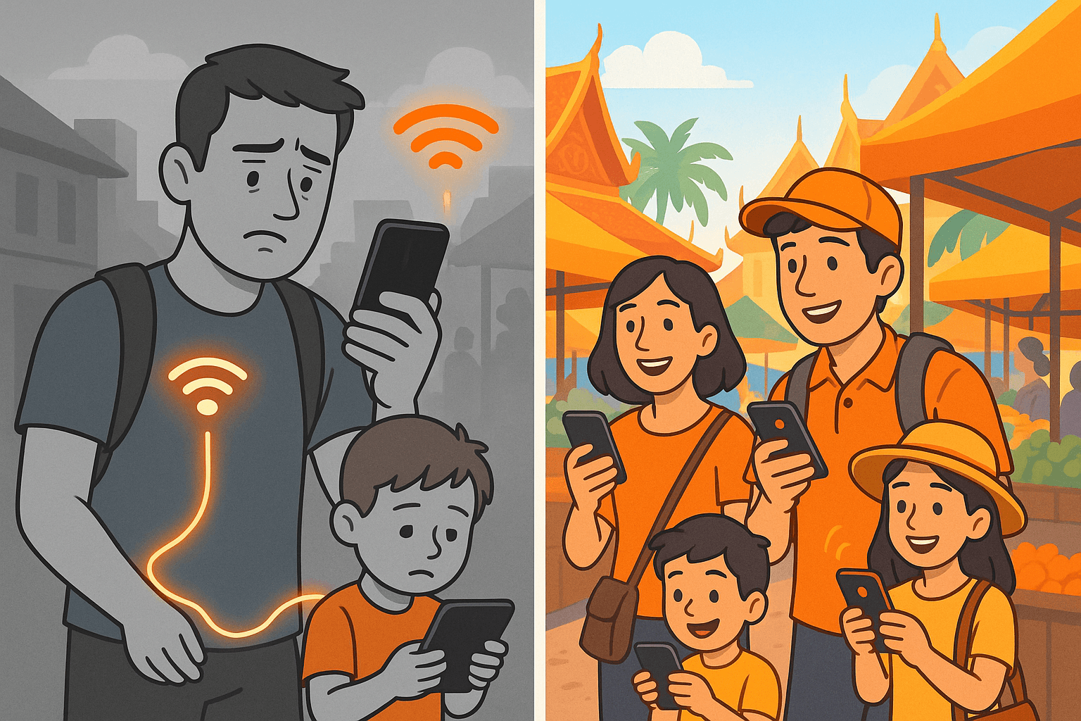 Hotspot vs. Multiple eSIMs for Family Travel | Yoho Mobile