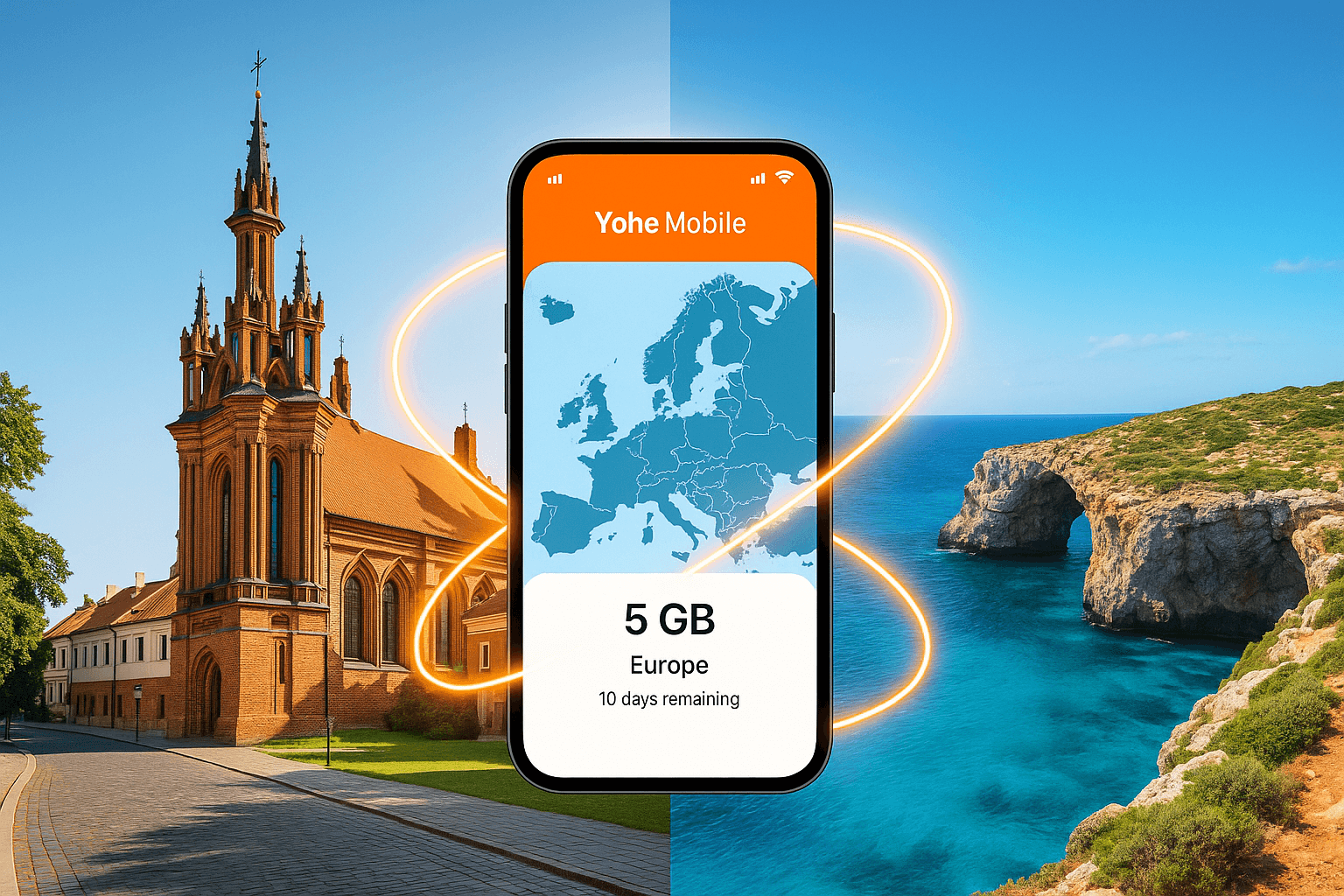 Europe eSIM for Baltics to Malta | Stay Connected | Yoho Mobile