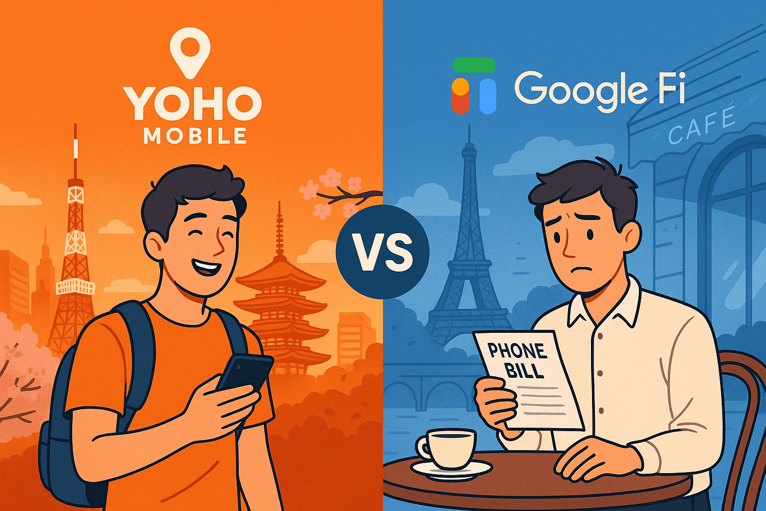Google Fi vs. Yoho Mobile (2025): Which eSIM is Best Abroad?