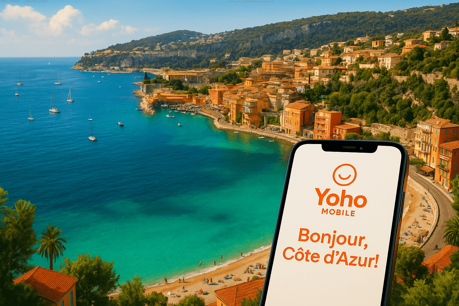 Best eSIM for Nice & French Riviera | Yoho Mobile France Data