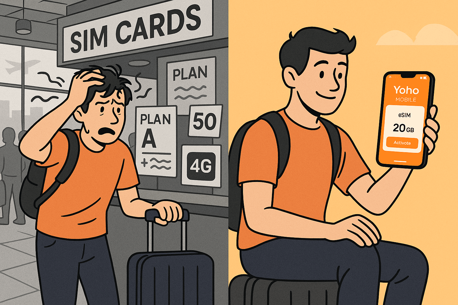 Avoid Airport SIM Card Scams (2025 Guide) | Safer Travel with eSIM