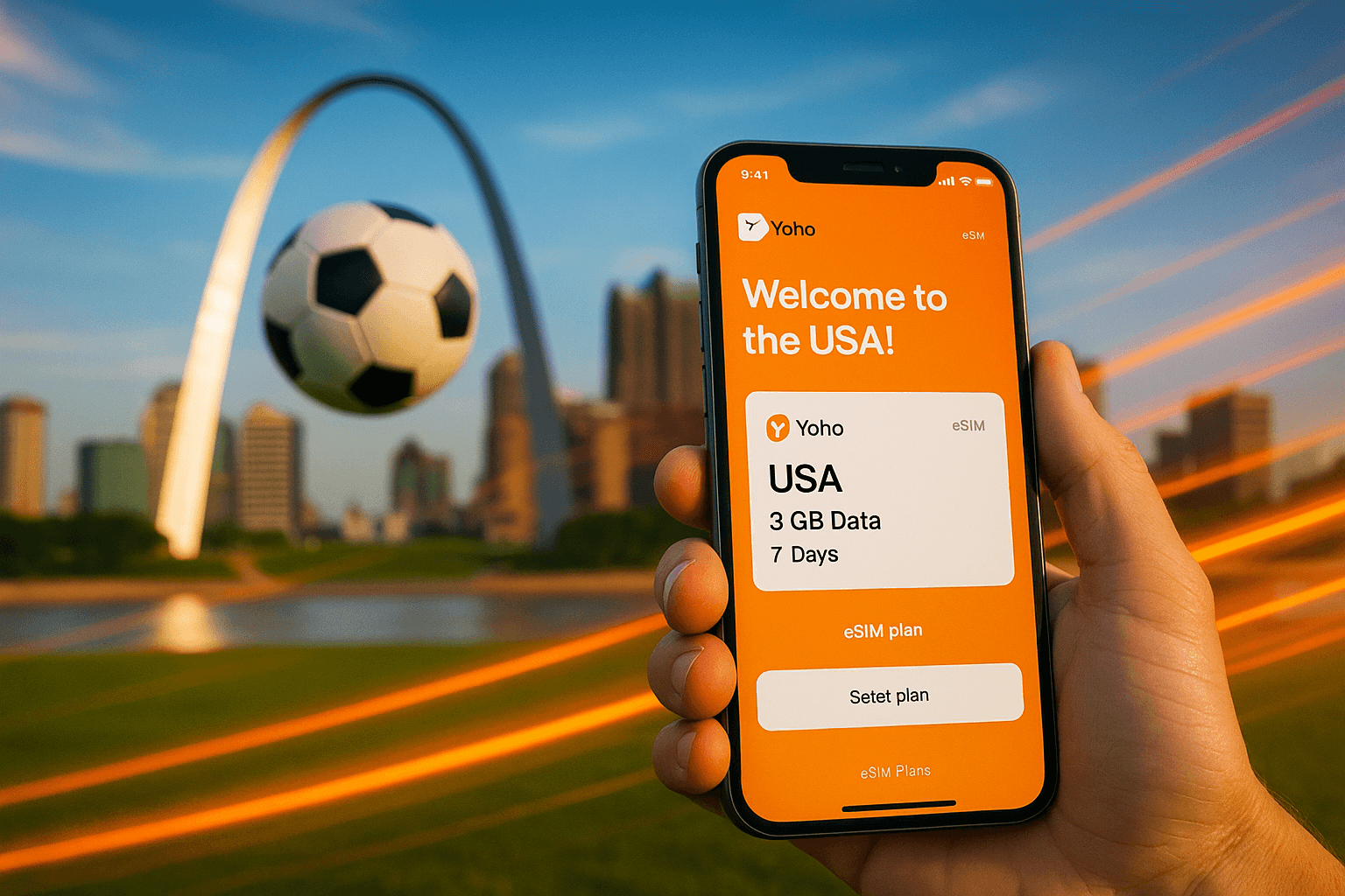 USA eSIM for STL Champions Cup 2025 in St. Louis | Yoho Mobile
