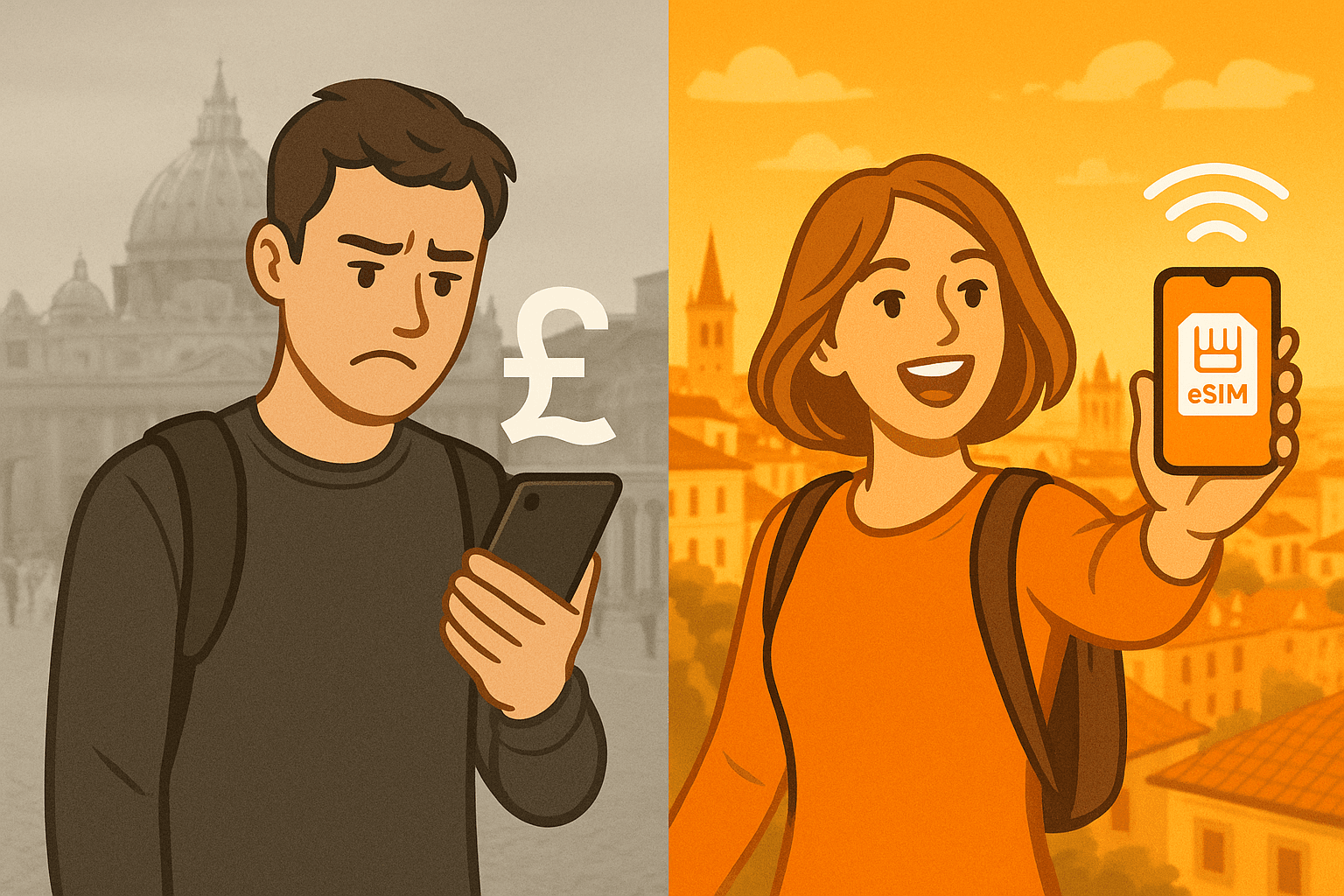 Vodafone UK Roaming vs Travel eSIM: 2025 Cost Comparison