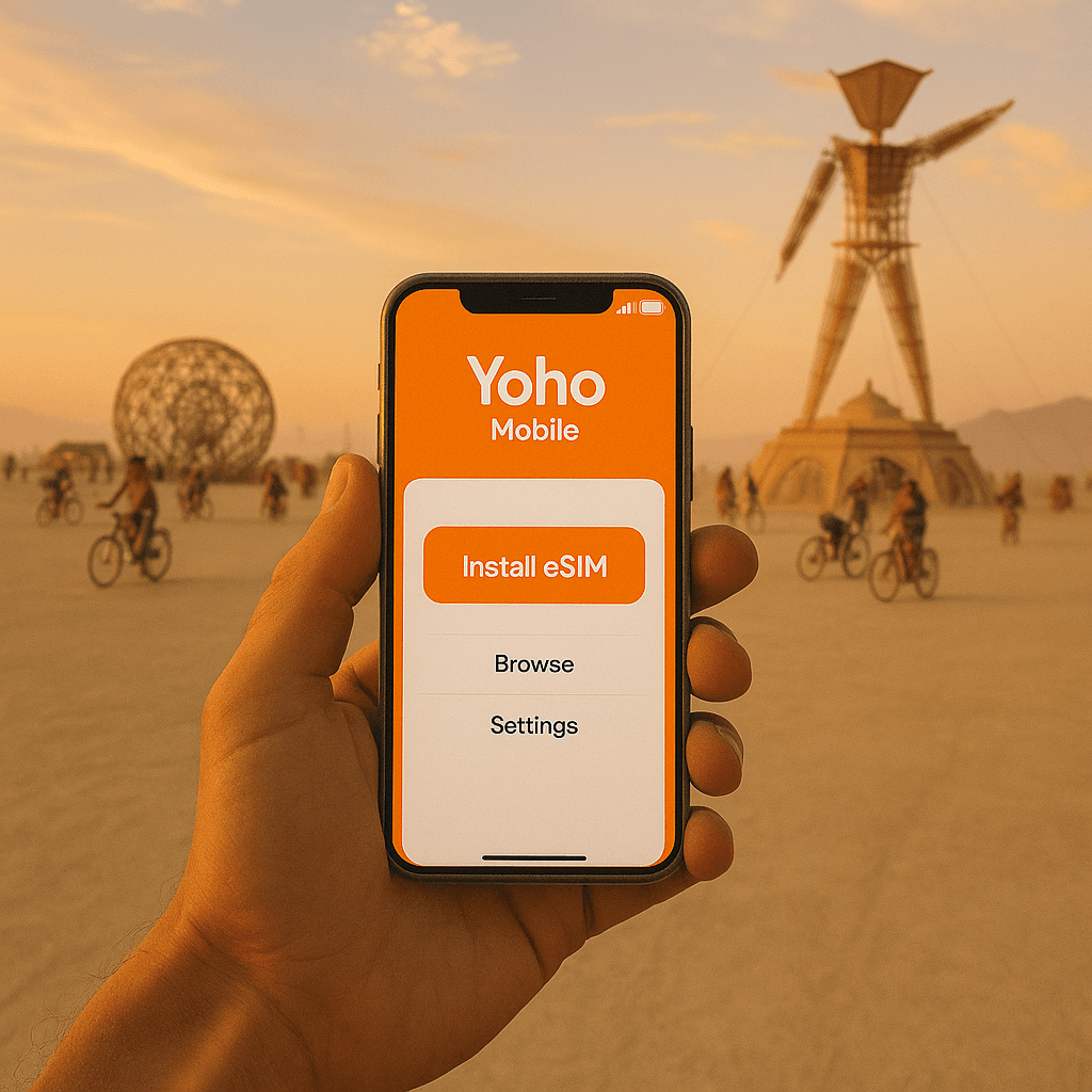 eSIM for Burning Man 2025: A Yoho Mobile Connectivity Guide
