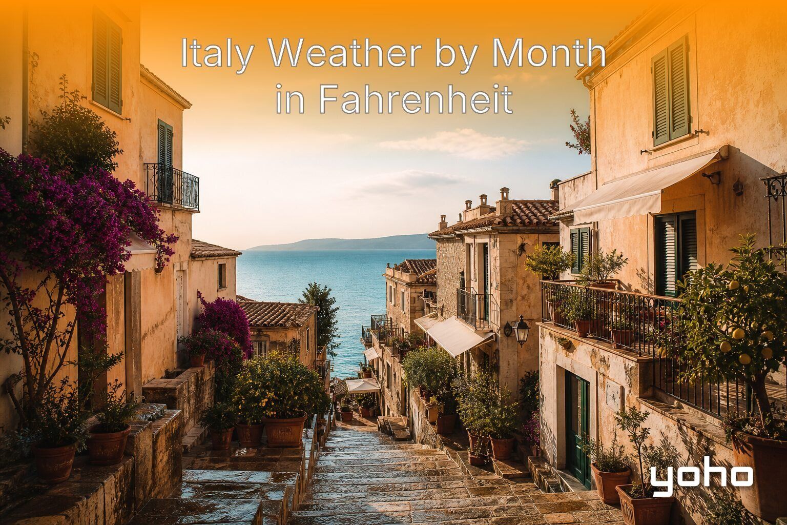 Italy Weather by Month in Fahrenheit