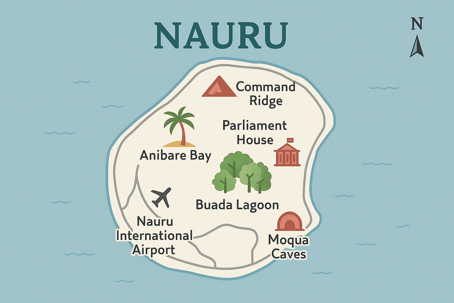 Map of Nauru