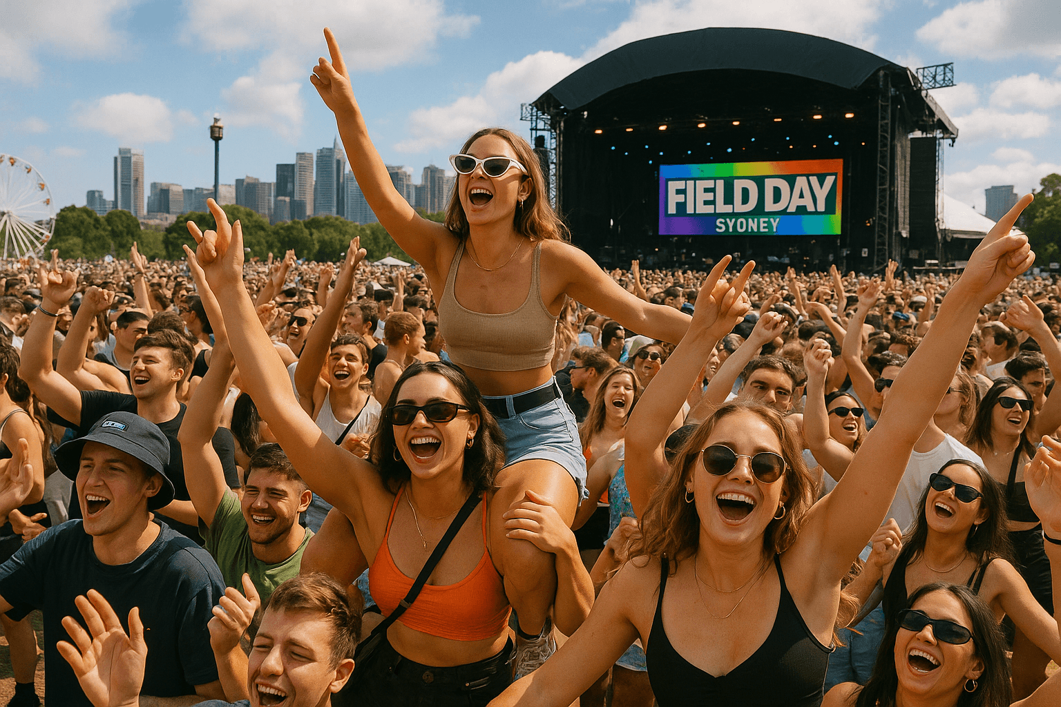 Festival Crowd at Field Day Sydney