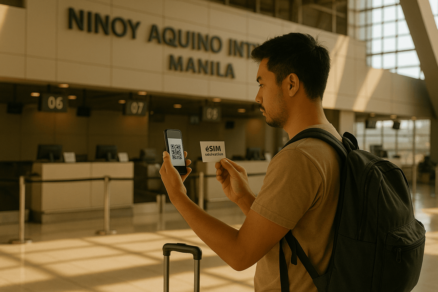 Traveler at Ninoy Aquino International Airport