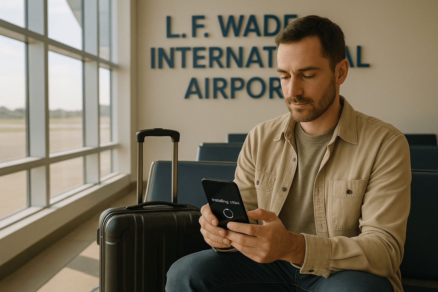 eSIM Installation at Airport