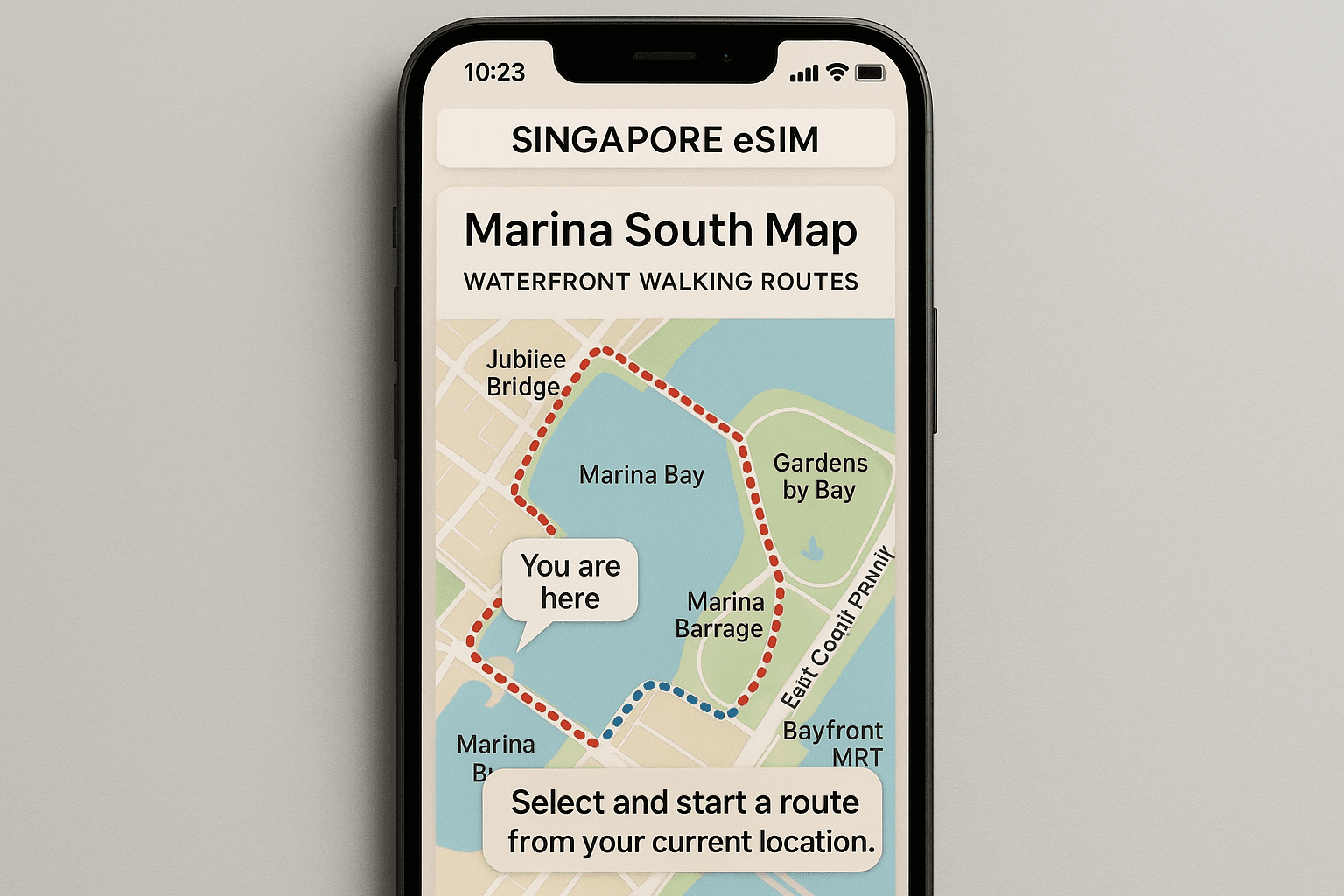 Singapore eSIM Marina Routes