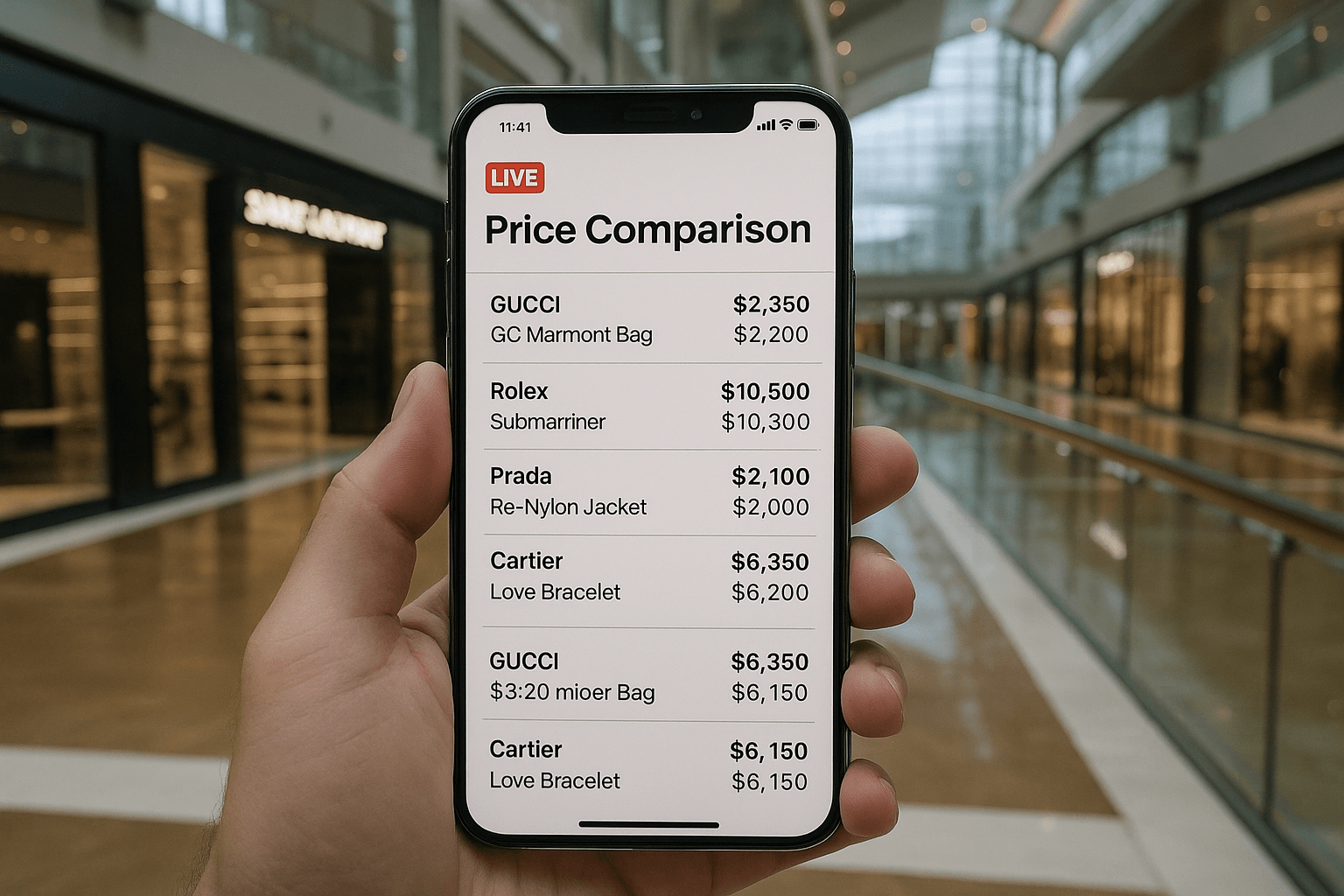 Luxury Price Comparison