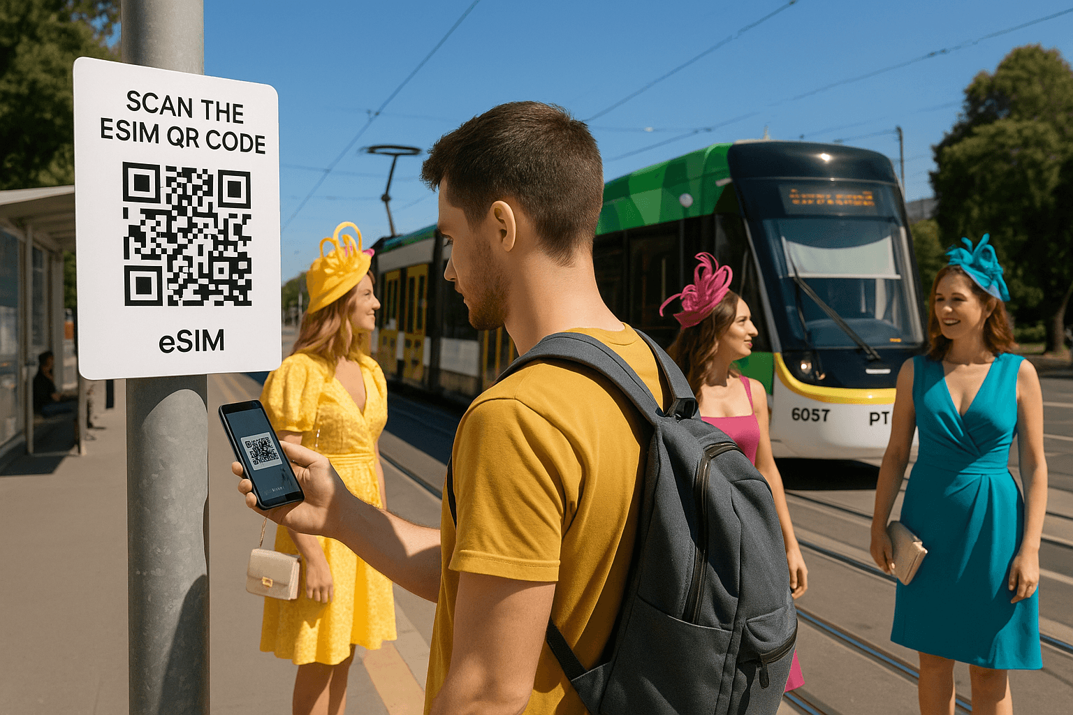 Traveler Activates eSIM