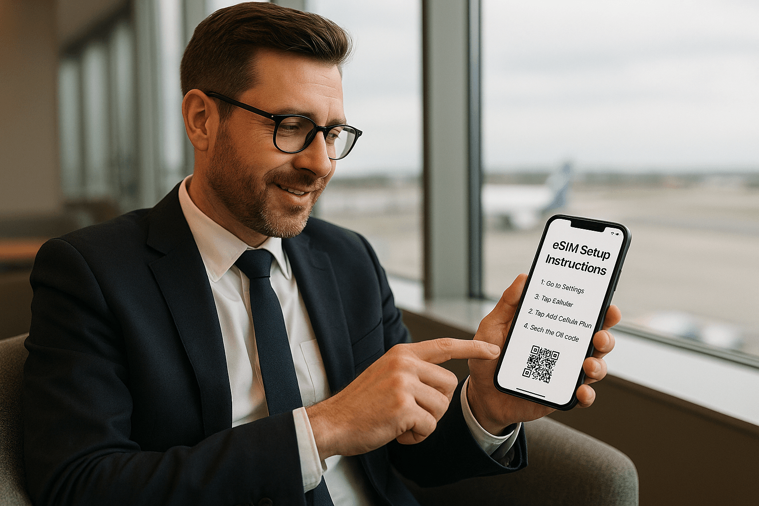 eSIM Setup in Lounge