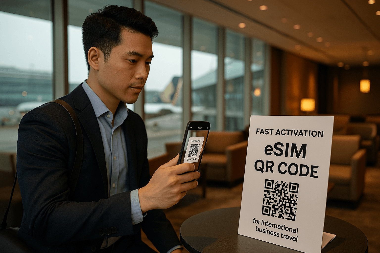 eSIM Activation in Lounge