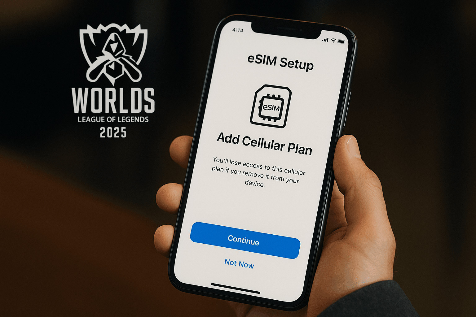 eSIM Setup for Worlds