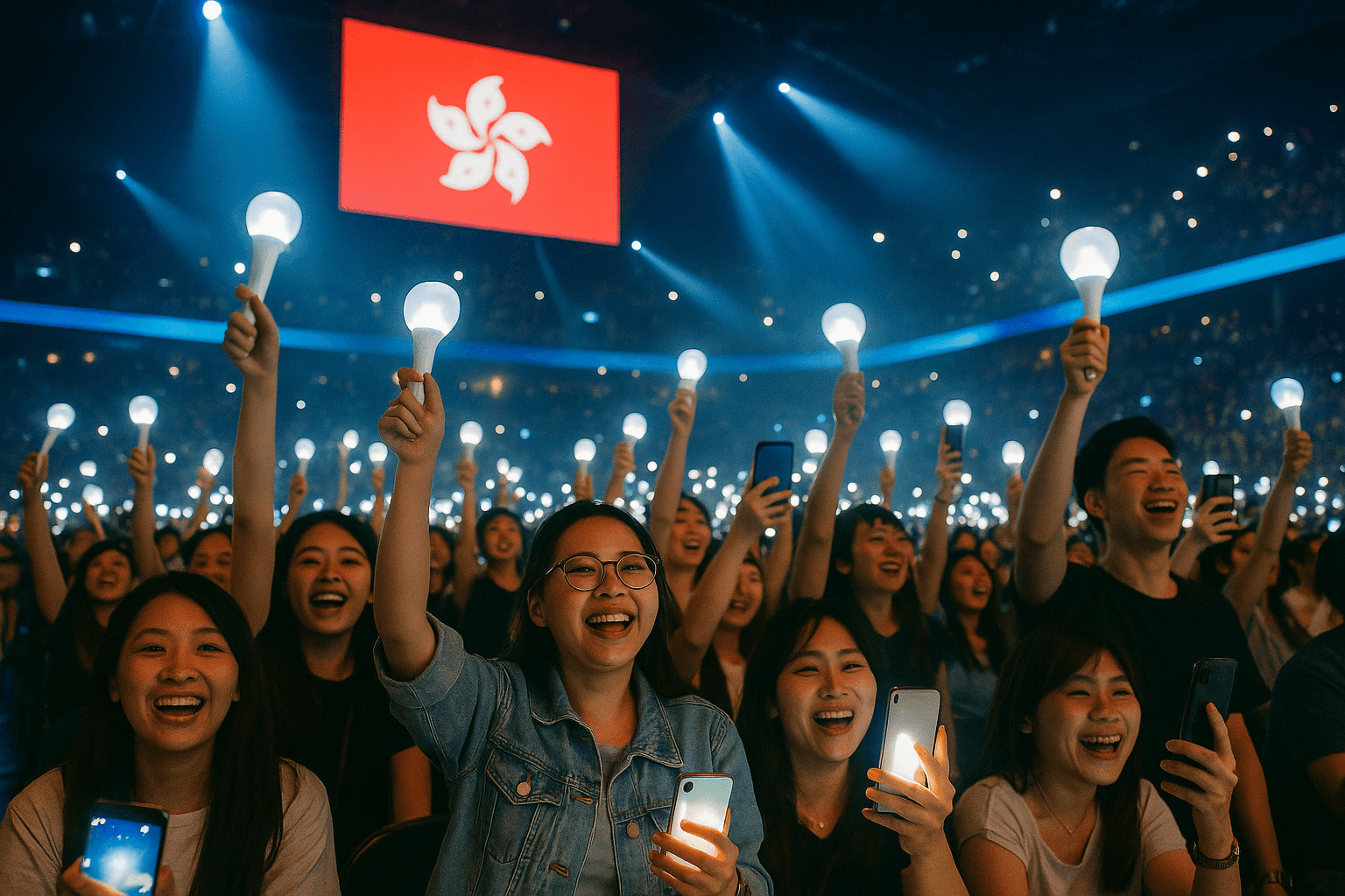 Concert Crowd Excitement