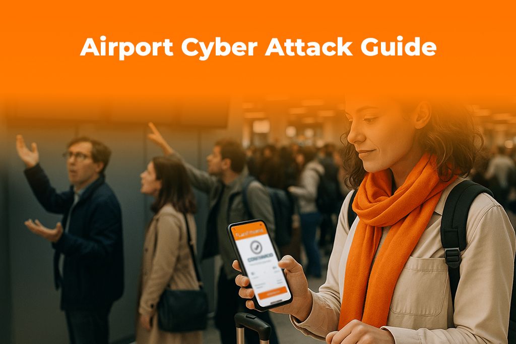 Cyberangriff am Flughafen? Wie eine eSIM Notfalldaten garantiert