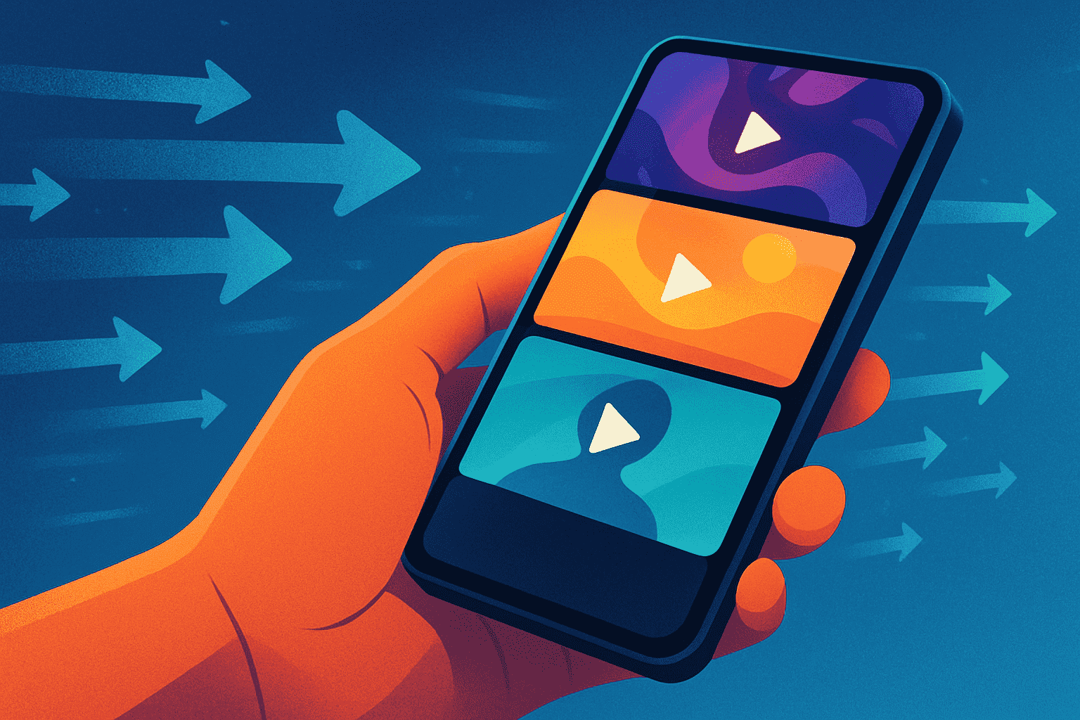 Visualizing data flow for how much data TikTok uses for downloads and uploads