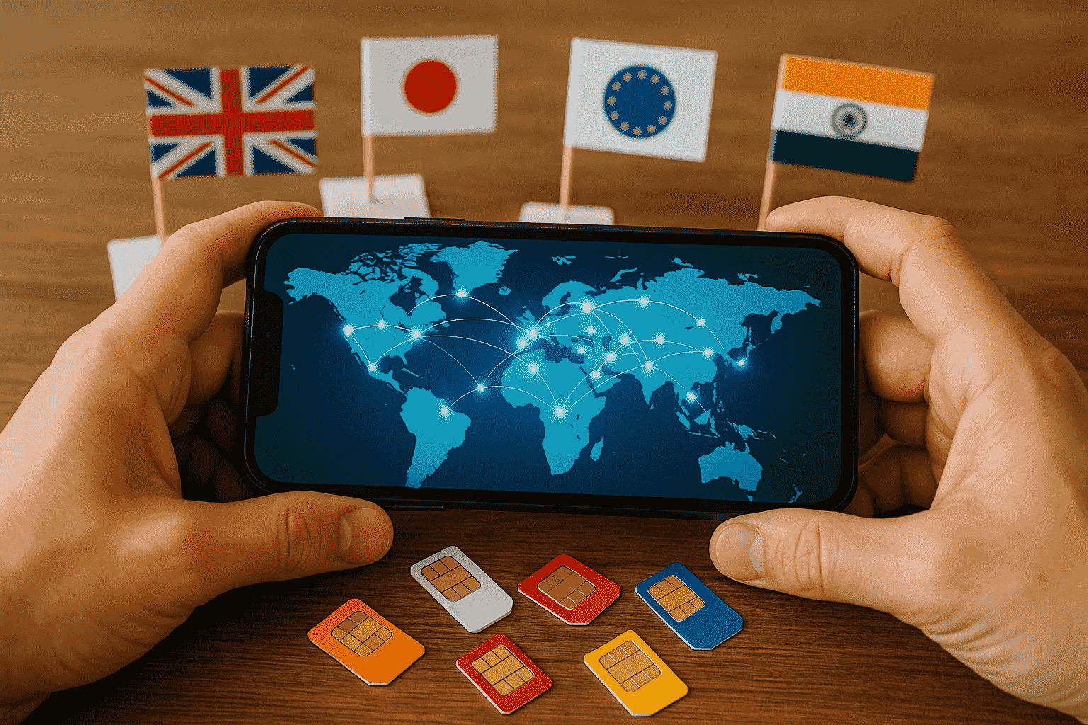 A traveler wonders how much a SIM card for iPhone costs abroad.