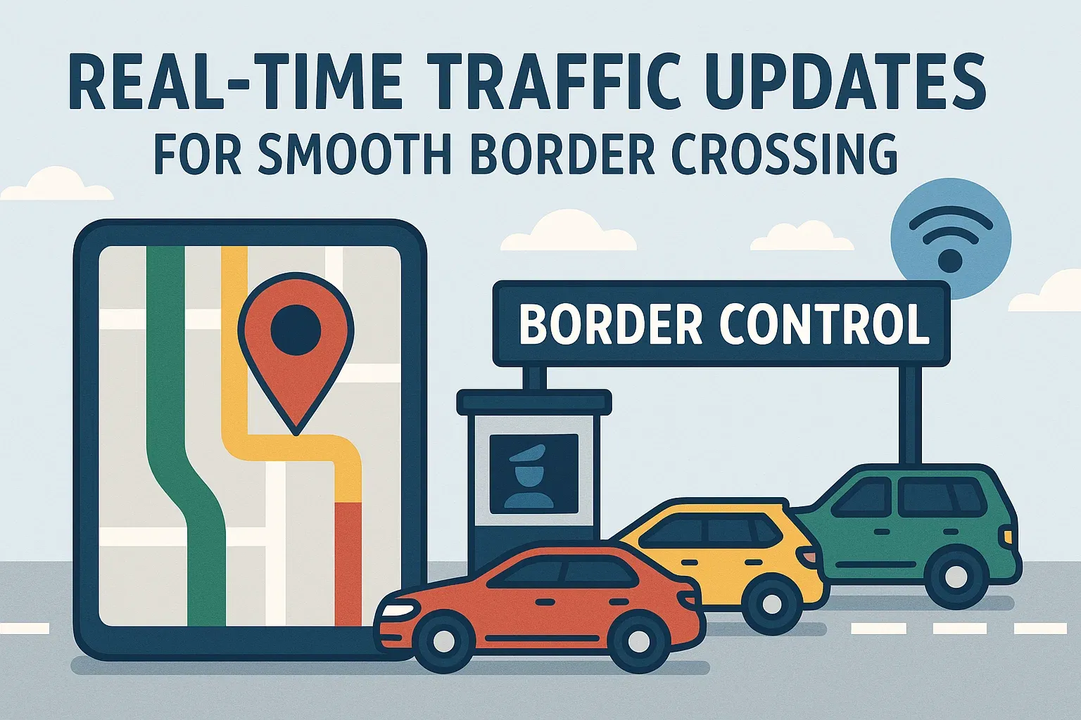 Real-time traffic updates for smooth border crossing