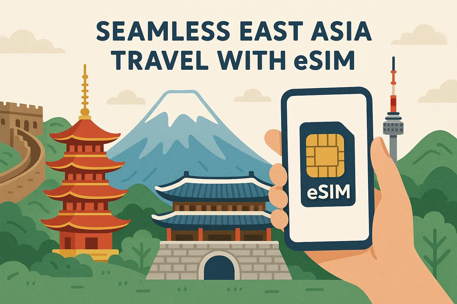 East Asia Travel: The Best eSIM for Japan, S. Korea & China