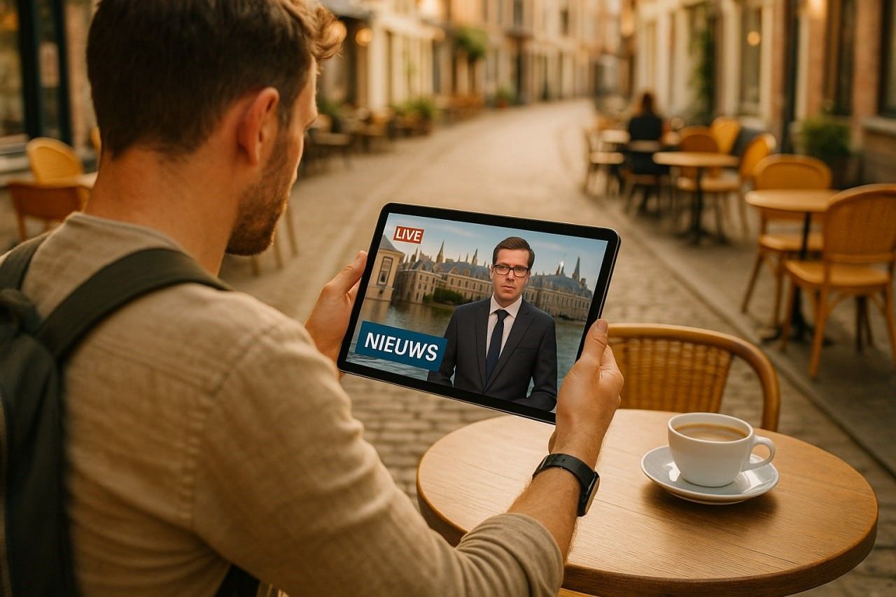 Watch Dutch TV & News Abroad with a Netherlands eSIM Plan