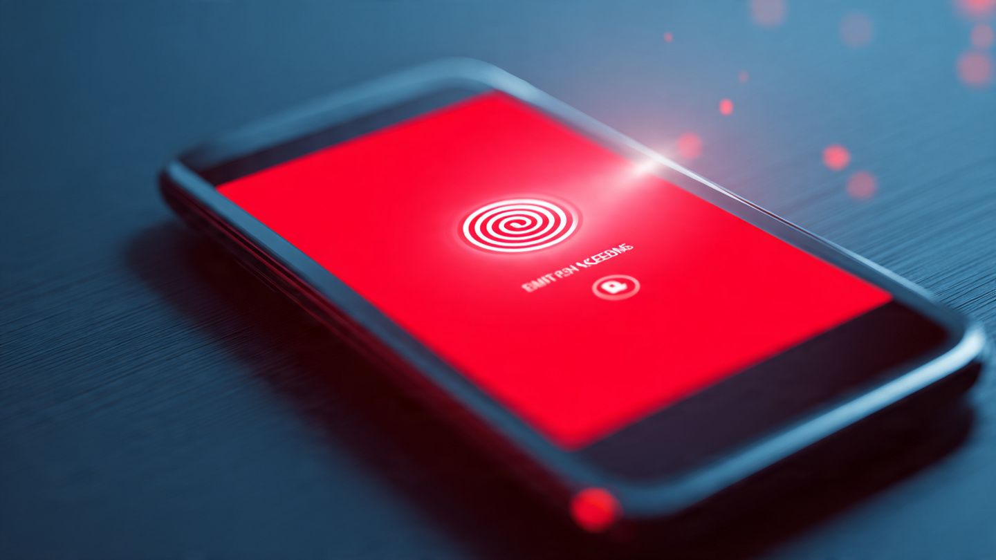 Close-up of a smartphone displaying eSIM activation steps, bright minimal background, tech-focused tutorial vibe.