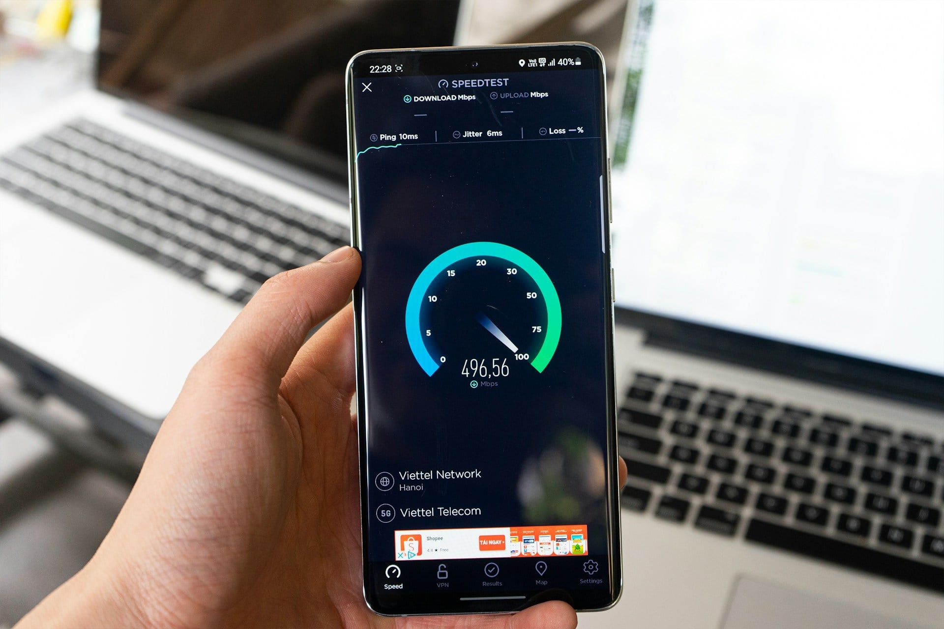 5G speed test