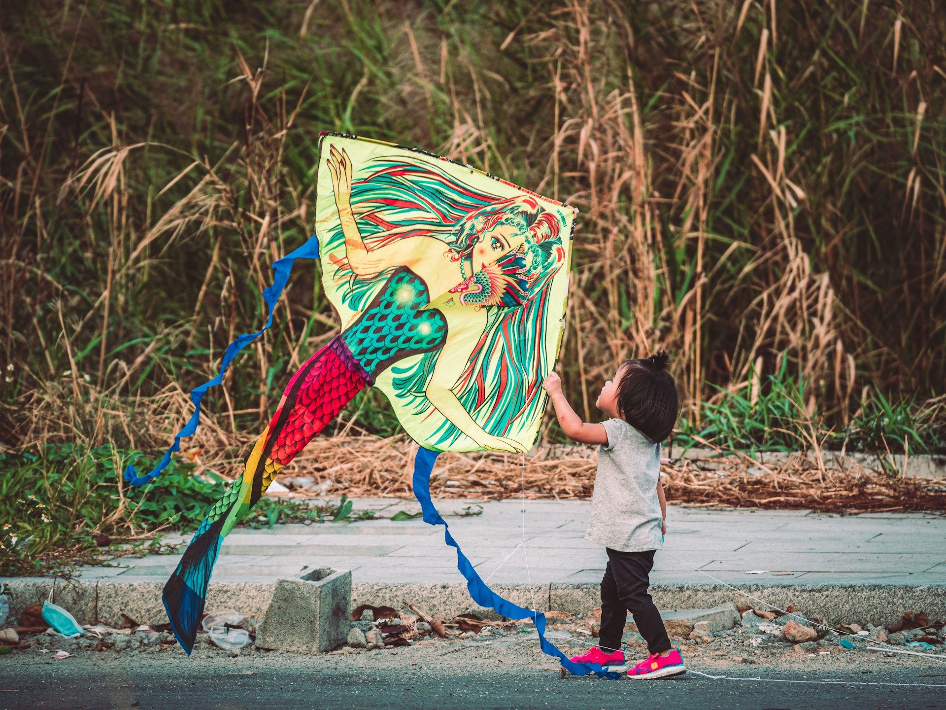 Flying handmade Kite