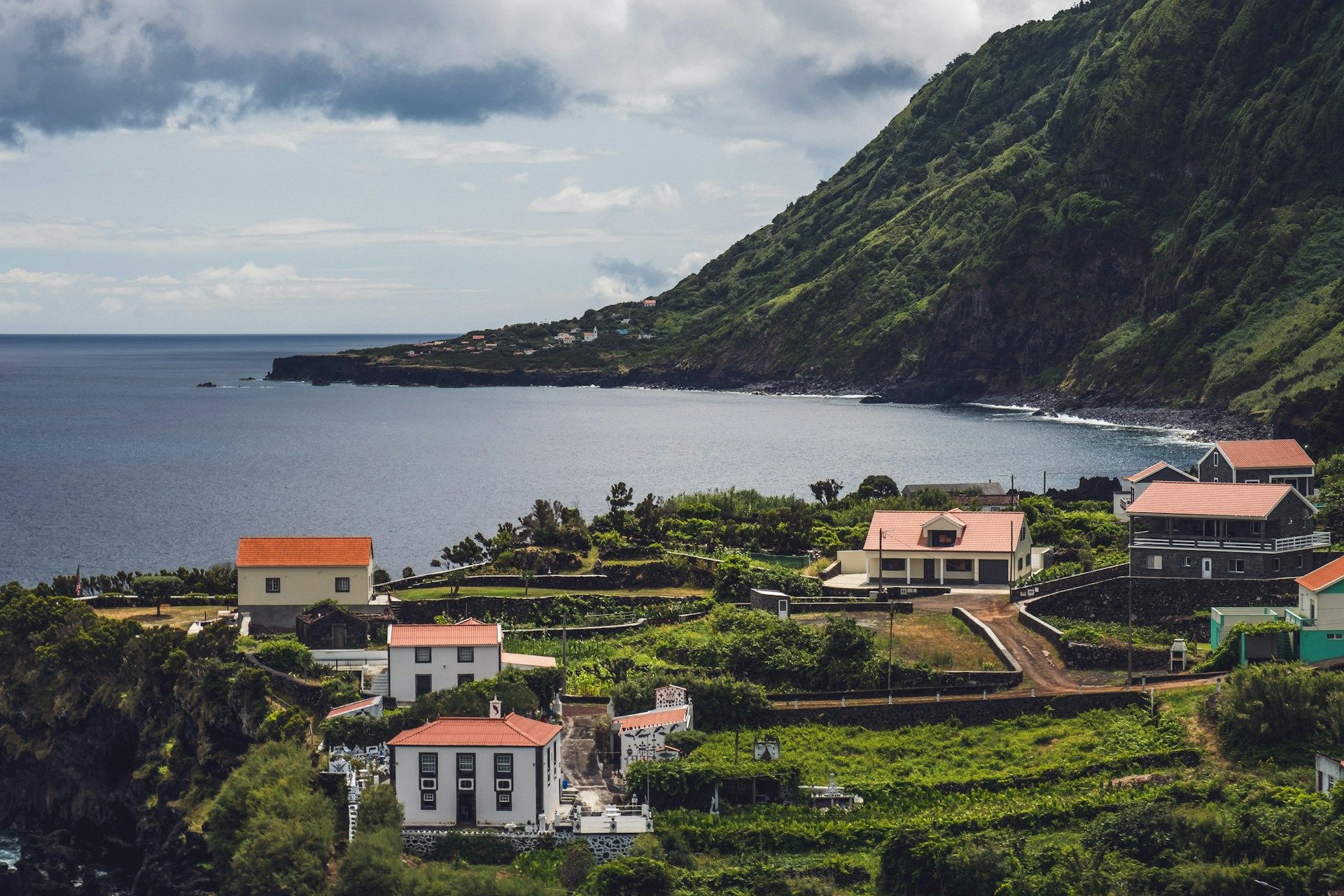azores-view-of-village-with-mountains-behind
